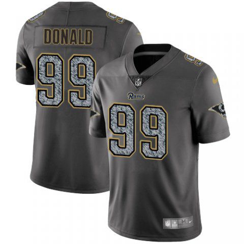 Men Los Angeles Rams #99 Donald Nike Teams Gray Fashion Static Limited NFL Jerseys